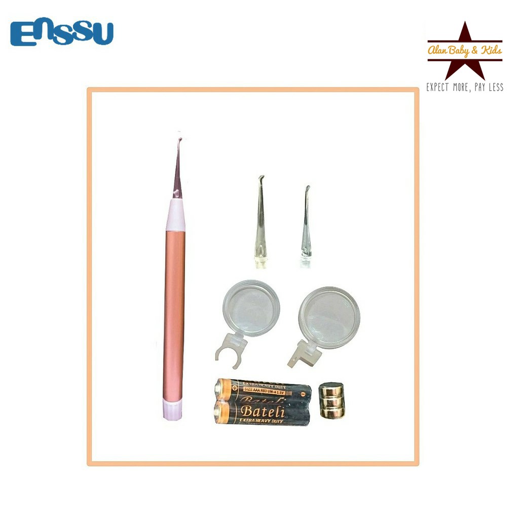 Enssu Led Earpick kit (ES1608) - Alat Pembersih Telinga / Korek Kuping