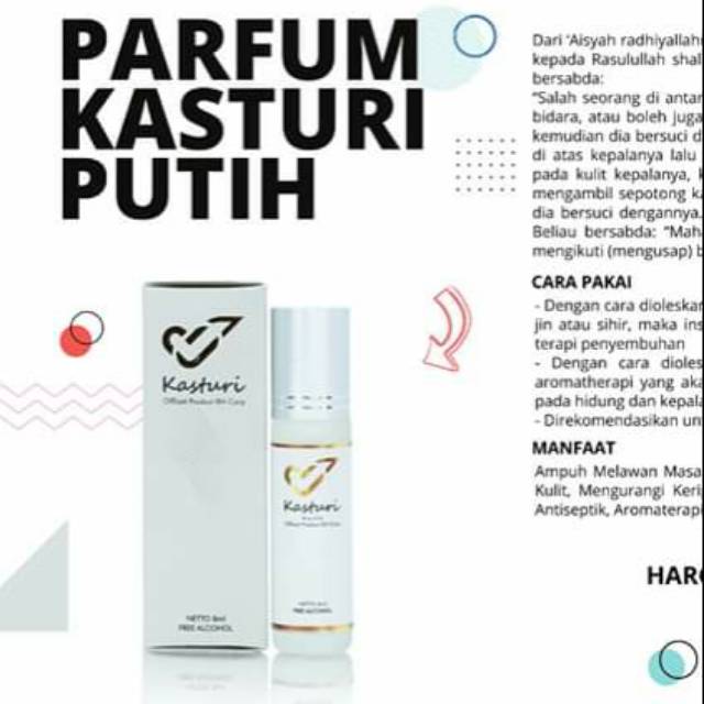 Parfum Kasturi Putih Rehab Hati