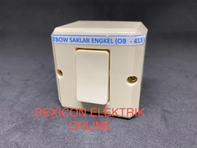 Outbow saklar engkel/OB saklar tunggal/OB saklar 1/alat listrik murah/saklar dexicon SNI/jual saklar