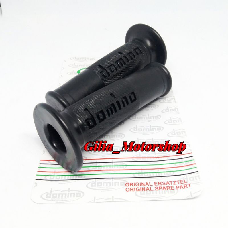 Handgrip handfat Hand Grip Hitam Domino Sarung Gas Domino Polos Yamaha Suzuki Kawasaki Universal