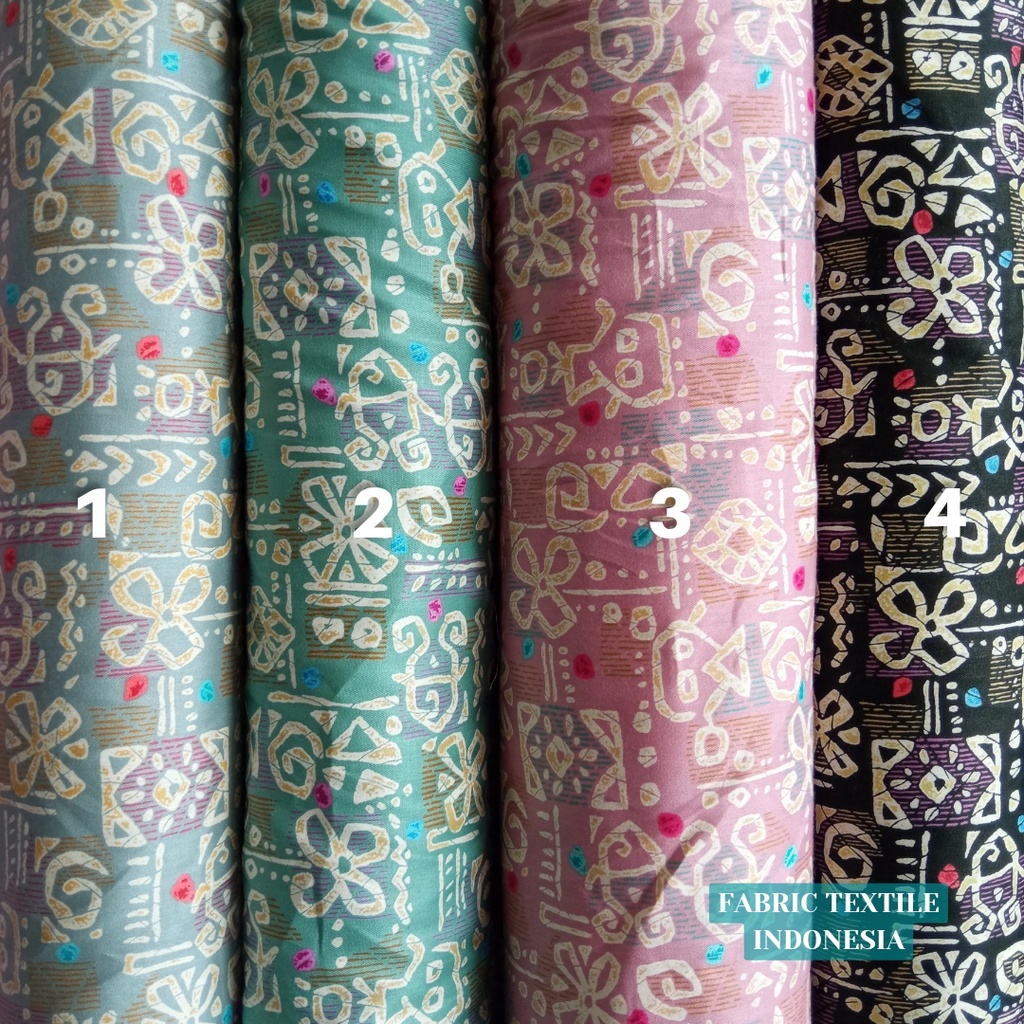 KAIN KATUN JEPANG MOTIF TOKAI SENKO / JAPAN DESIGN / KAIN MOTIF ETNIK / KAIN KATUN ETNIK / KATUN JEP