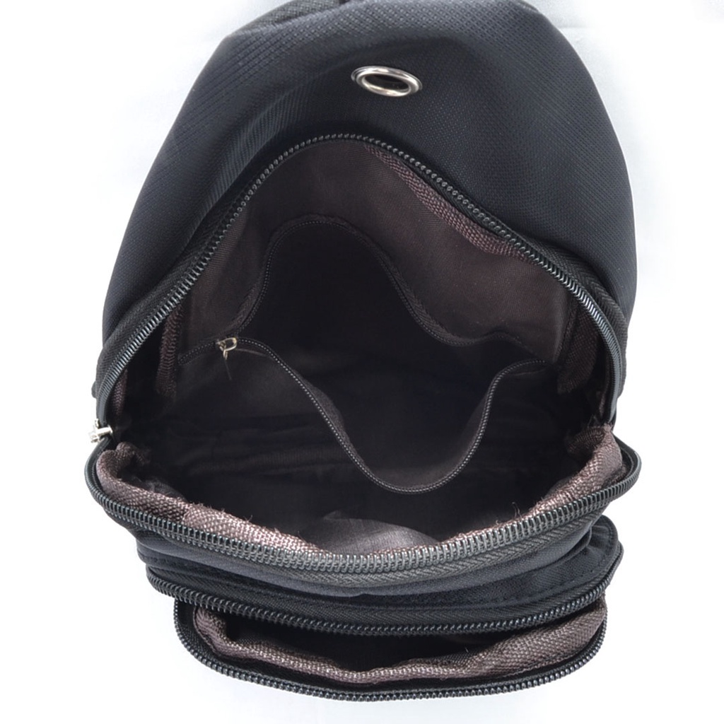 Tas Bahu Selempang Kanvas Pria Canvas Sling Bag Lebailu Import 3925