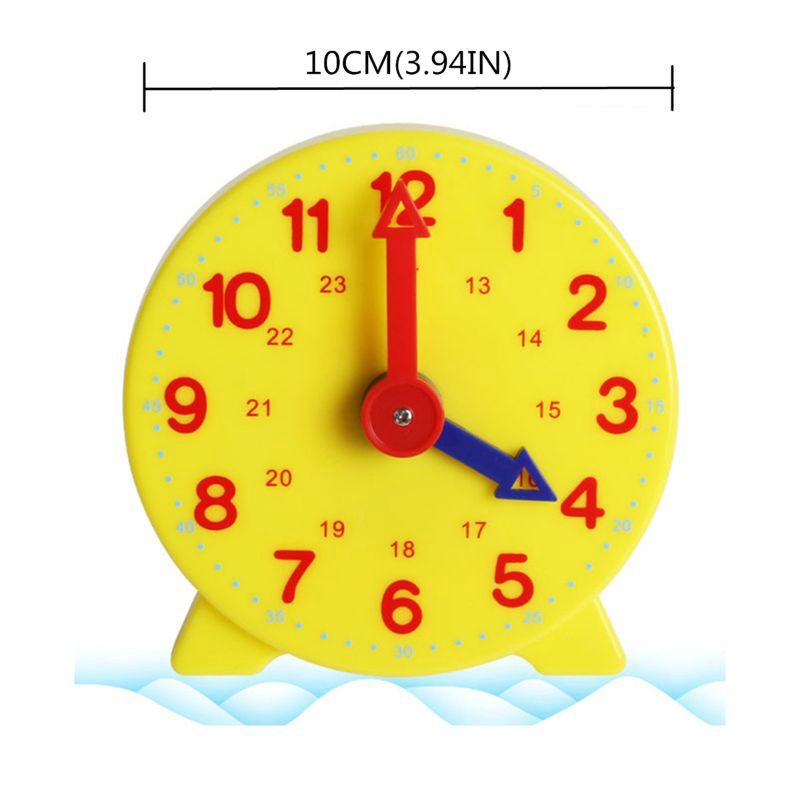 Mainan Edukasi Alat Peraga Jam Anak Learning Clock Time Alat Peraga Pecahan Matematika Montessori