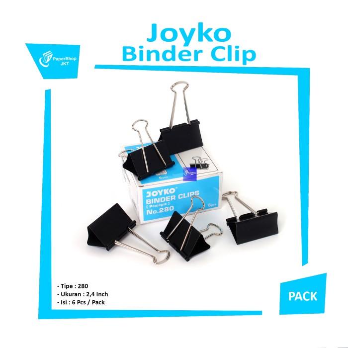 

Klip | [Perpack] Binder Clip 280 1Kotak 6Pc
