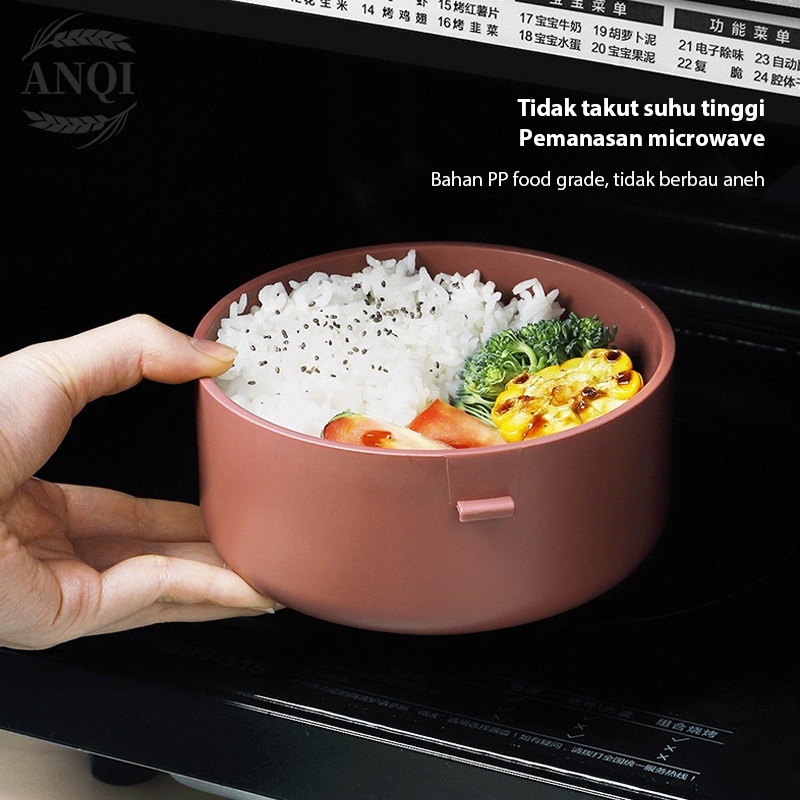 ANQI 1888 Lunch Box Set kotak Makan Kotak Bekal Double-Layer Kapasitas Besar VS-80