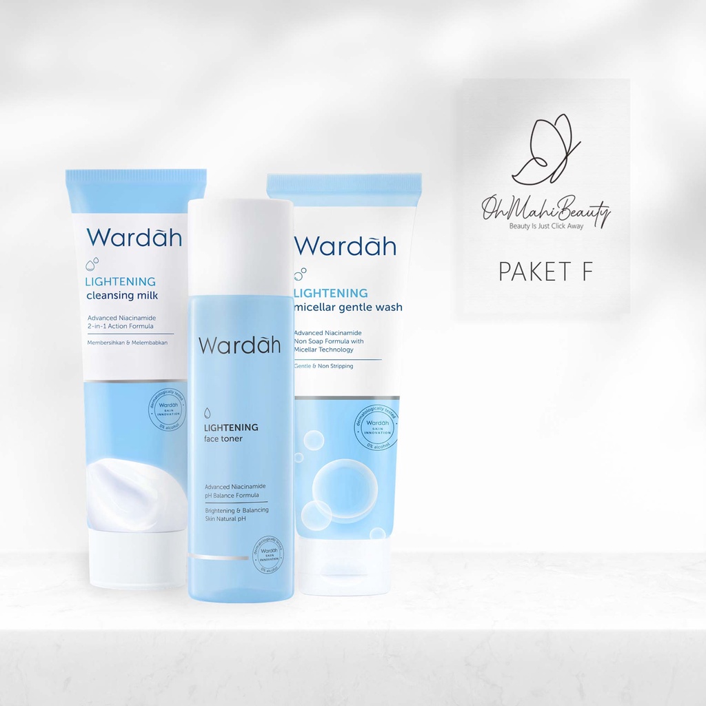 Wardah Paket Lightening Series - Paket Hemat (6pcs) (5pcs) (3pcs) - Skincare Wardah - Paket Wardah Lightening Series-5