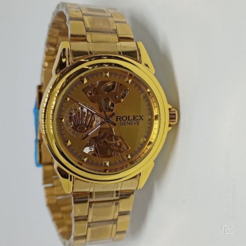 Jam Tangan Pria Rolex Automatic Geneve Gold