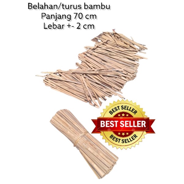 ( 20 pcs )turus bambu ajir tanaman/belahan bambu/iratan bambu/sisikan bambu/jual belahan bambu/belah