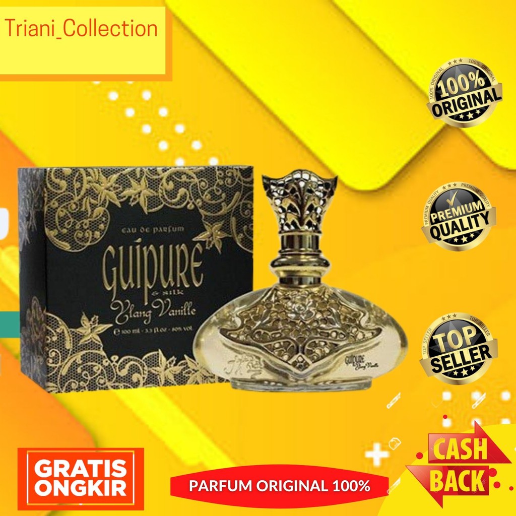 Parfum Asli Original Wanita Perempuan Jeanne Arthes Guipure Silk Ylang Vanilla for Women EDP 100ml