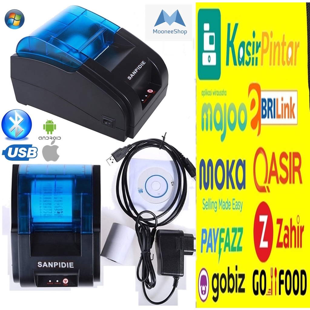 Jual PRINTER STRUK THERMAL 58MM VSC TM58D ANDROID (USB+BLUETOOTH