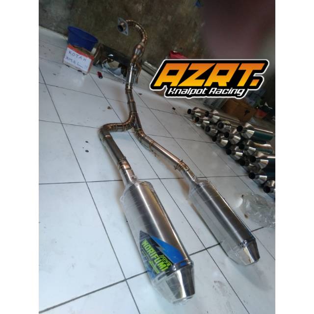 Knalpot KLX 150 CRF 150 Duoble Muffler
