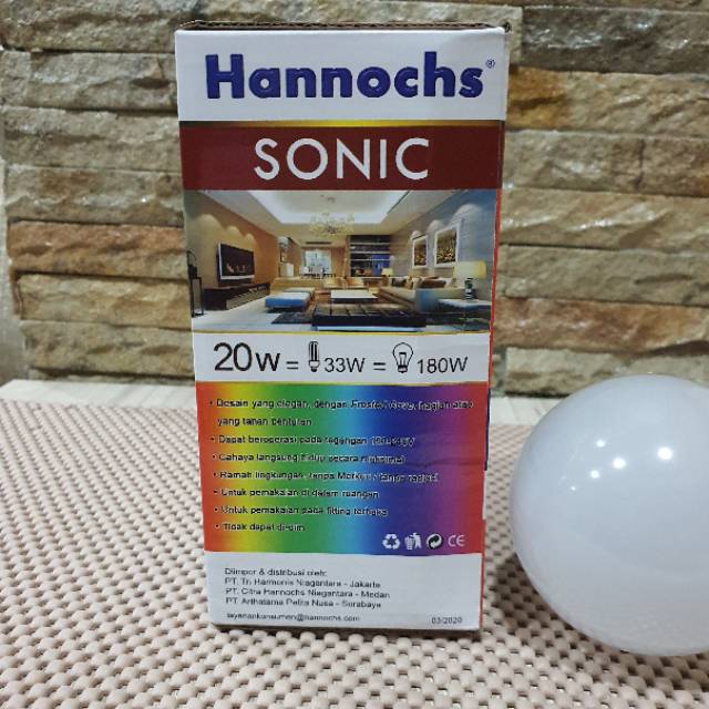 Lampu LED Hannochs 20 Watt SONIC