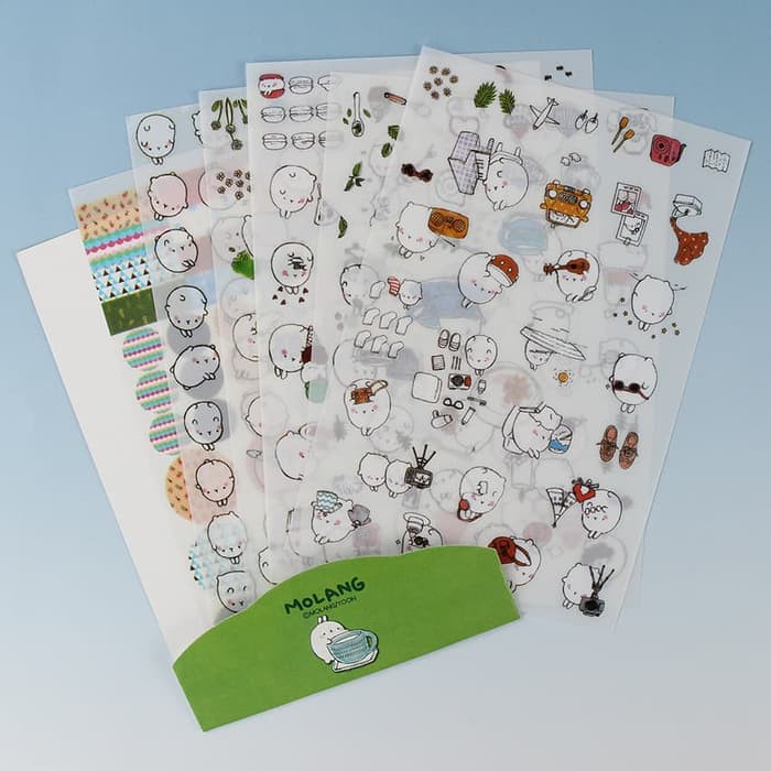 MOLANG Diary Deco Sticker - Potato Rabbit Life #02 (6pcs)