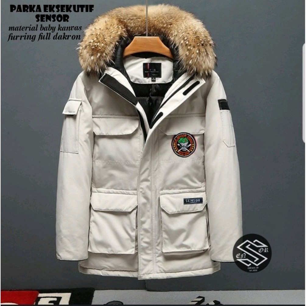 TERKEREN Jaket parka pria bulu Jaket Kekinian