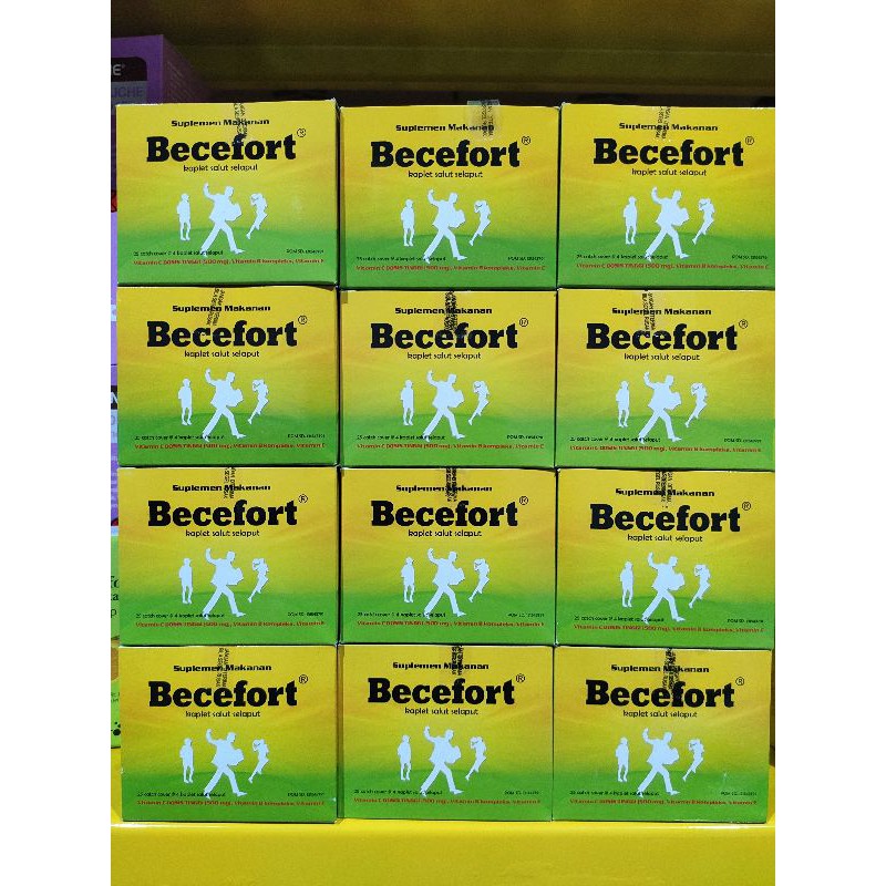 Original Becefort 1 box isi 100 tablet vitamin C 500 Kemasan Baru