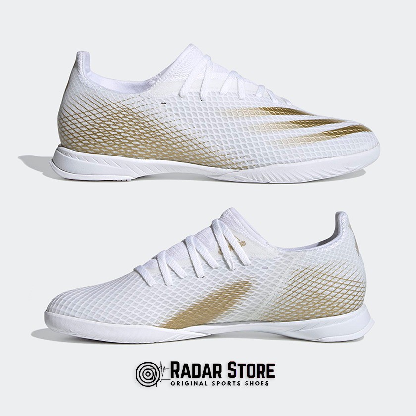 NEW SEPATU FUTSAL ADIDAS X GHOSTED.3 IN WHITE GOLD EG8204 ORIGINAL BNIB