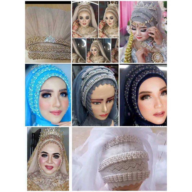 Hijab instan VEIL 3SUSUN * gratis 1head pic cantik * pembelian 3pcs hijab