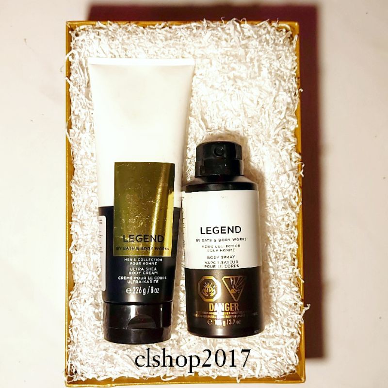 BBW MEN LEGEND GIFT SET PAKET BATH &amp; BODY WORKS