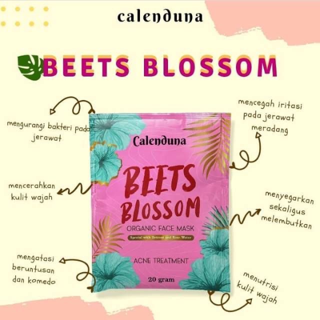 CALENDUNA FACE MASK Kecantikan Masker Wajah Anak Masker Organik Masker Muka  Masker Wajah Bubuk