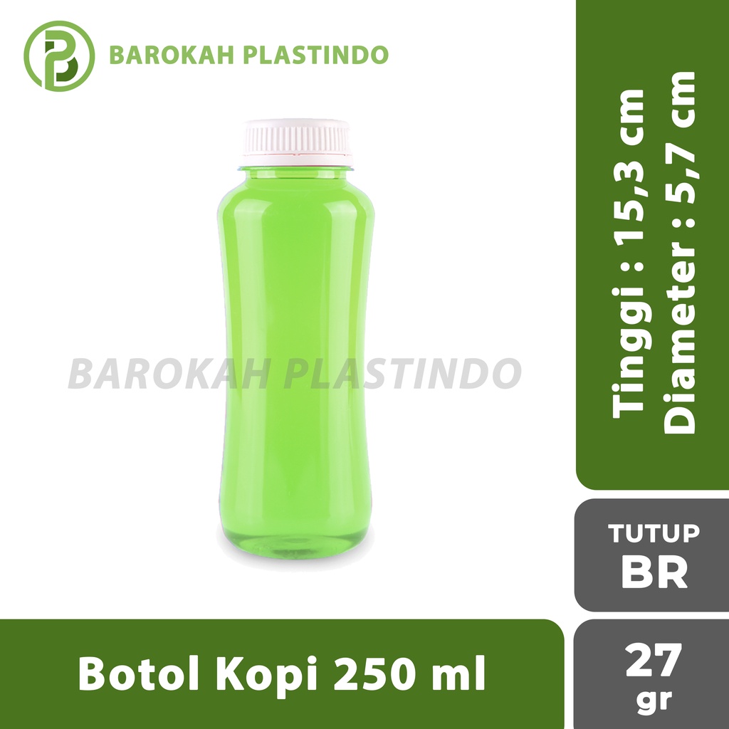 Botol Kopi 250 ml / Botol Plastik 250 ml / Botol Kale 250 ml / Botol 250 ml
