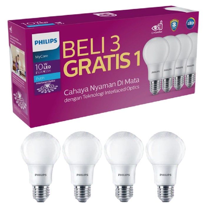 LAMPU LED PHILIPS PAKET 6W/8W/10W/12W