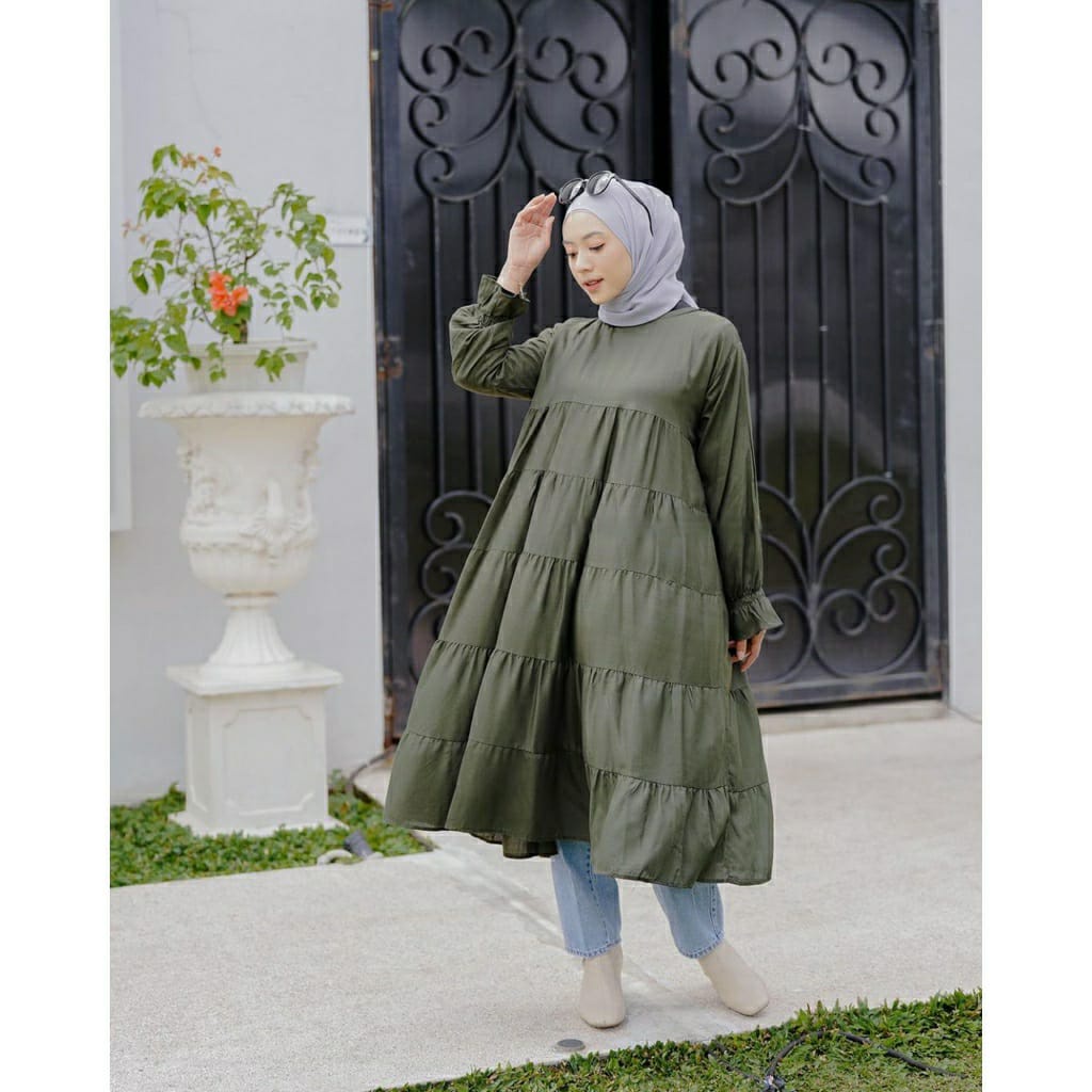 BEFAST - ZFS OOTD Wanita Tunik KAYANA / CEMPAKA RAYON DIAMOND TUNIK / Tunik Kekinian 2021 / Tunik Pesta / Tunik Wanita Muslimah / Tunik Casual / Tunik Foto OOTD / Tunik Polos Formal