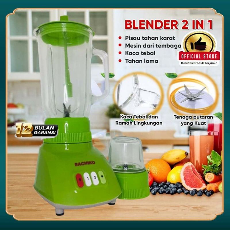 BLENDER 1SET LENGKAP MESIN + GELAS SACHIKO ICHIKO / NATIONAL VIVA OMEGA ORIGINAL