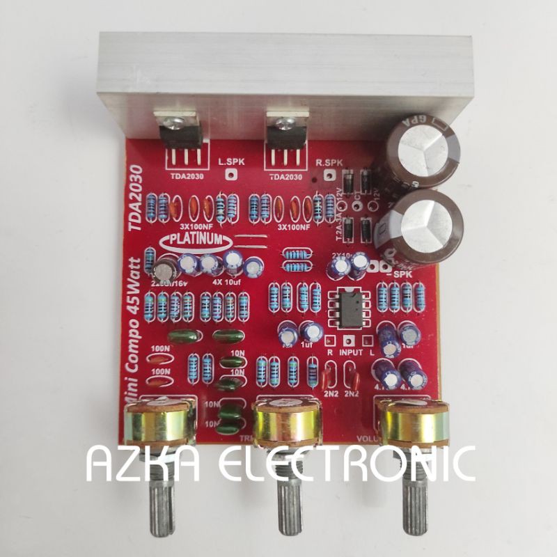 Kit Power Amplifier Mini Compo TDA 2030 Stereo