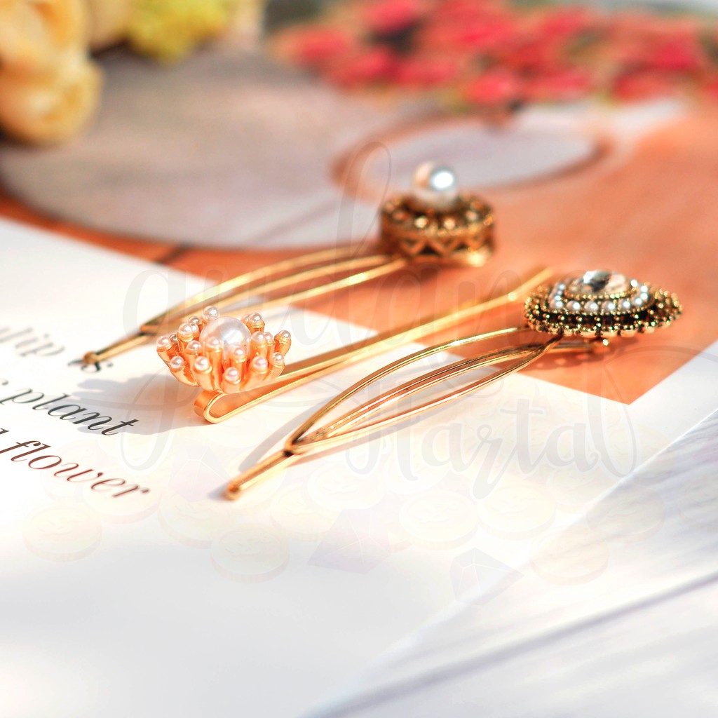 Bobby Pin Vintage Mutiara Cantik GH 201362