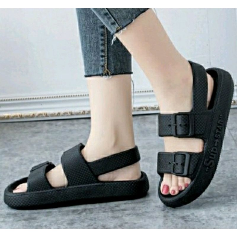 Sandal Jelly Wanita Balance Juliet 1991-X1B (Full Black)