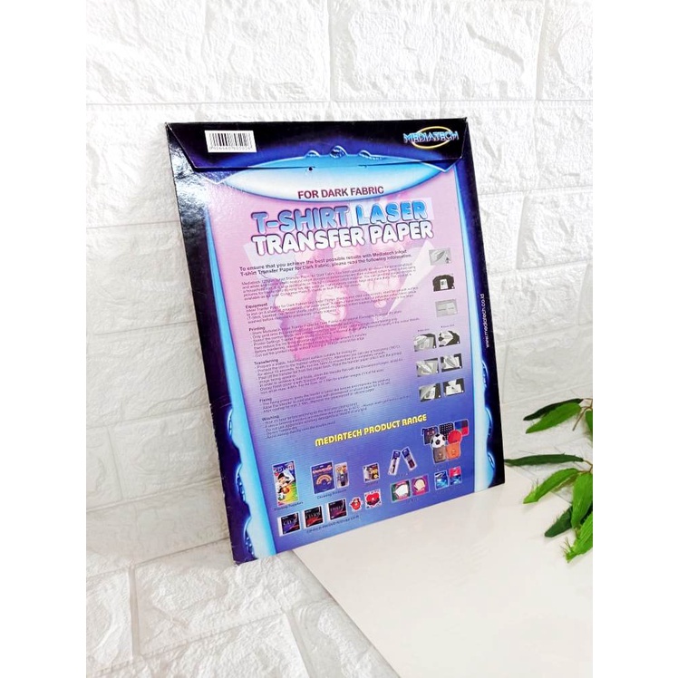 Mediatech Kertas Light Fabric T Shirt Inkjet Transfer Paper A4 120GSM  @5 - 34053