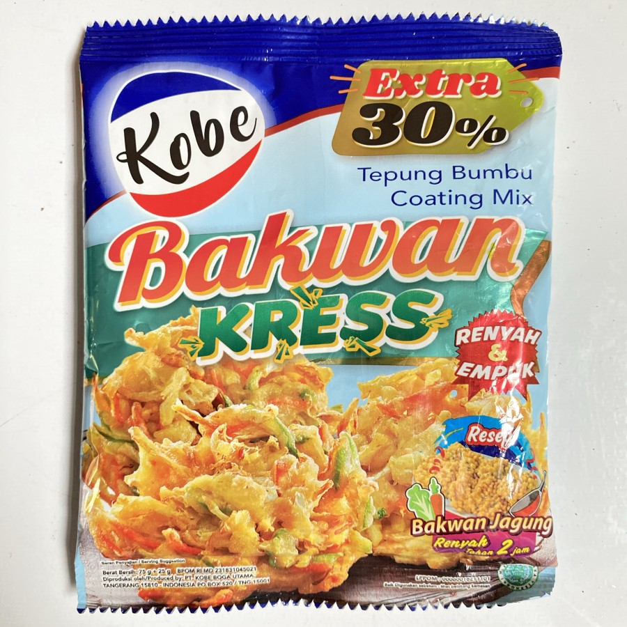

KOBE TEPUNG BAKWAN DAN PERKEDEL 75 GRAM AEESHASTORE