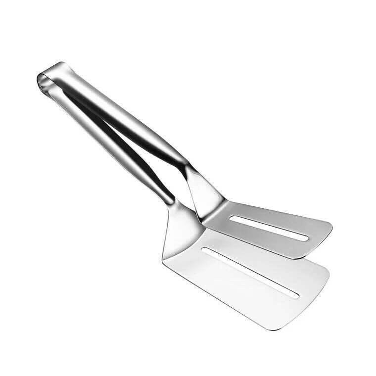 Spatula Jepit Stainless 304 Alat Penjepit Sutil Capit Makanan Barbeque Gorengan Food Tongs