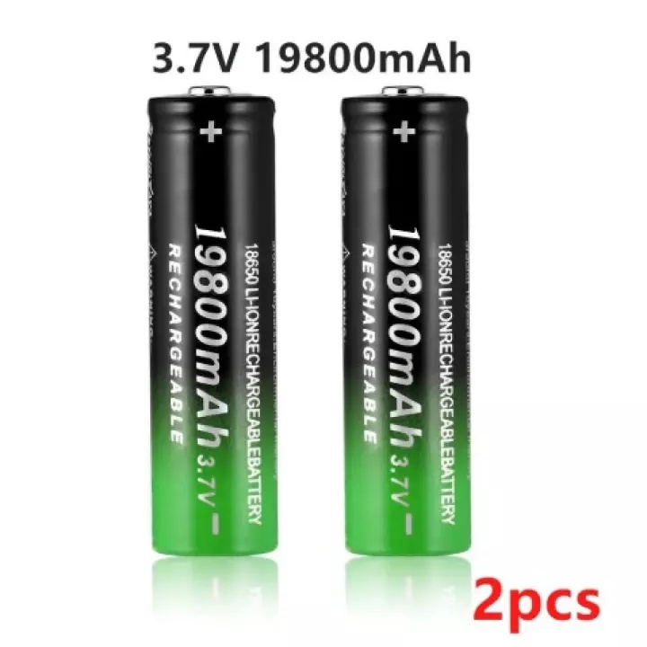 GTF 18650 Baterai Li-Ion Baterai isi ulang 19800mah 3.7V untuk senter senter LED