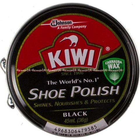 Kiwi Shoe Polish Black Brown 45ml Semir Sepatu Kulit Klasik Hitam Coklat