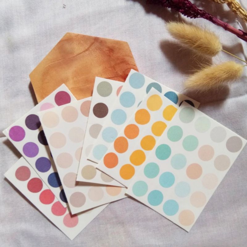 

Sticker Doff Tema Tone Warna Pastel Korea