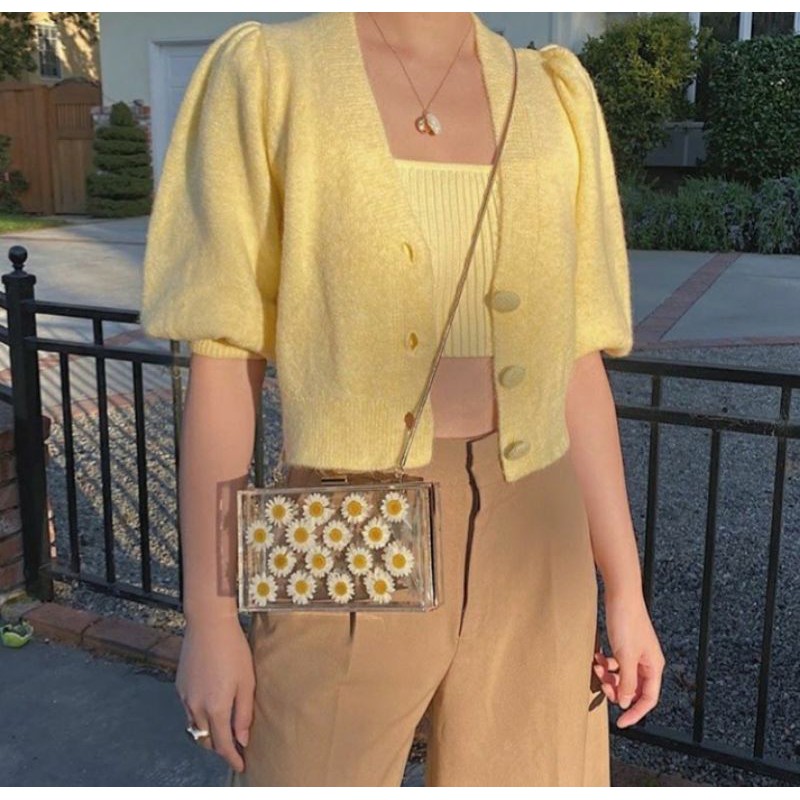 Zara Flower Daisy Acrilyc Bag