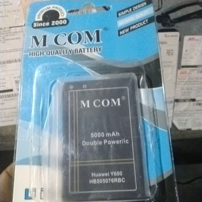 Baterai MCOM for Huawei Lua-U22 A199 C8815 G606 G610 G610S G610T G700 G710