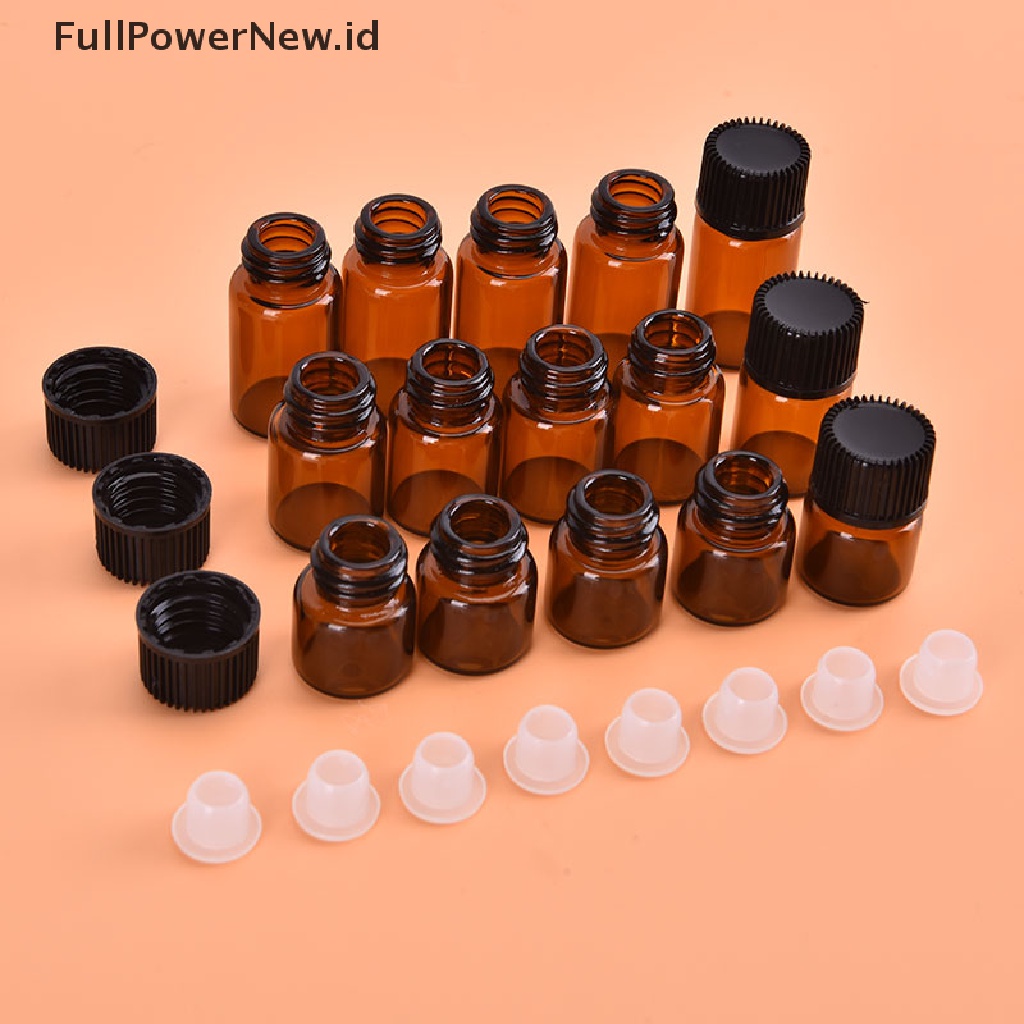 (Full) 100pcs Botol Kaca Amber 1-3ml Untuk Sample Dram