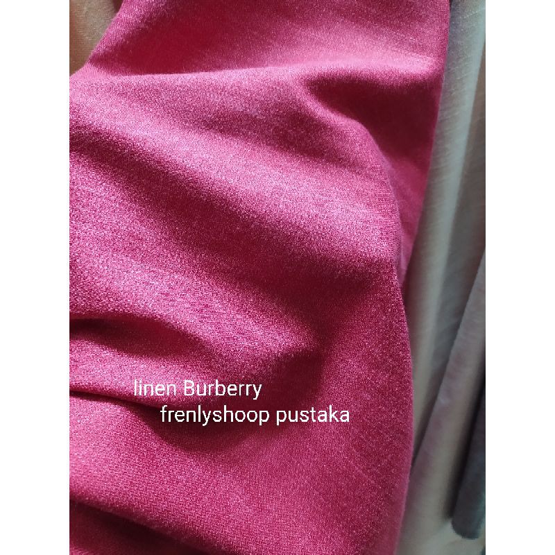 kain linen import / bahan linen Burberry import