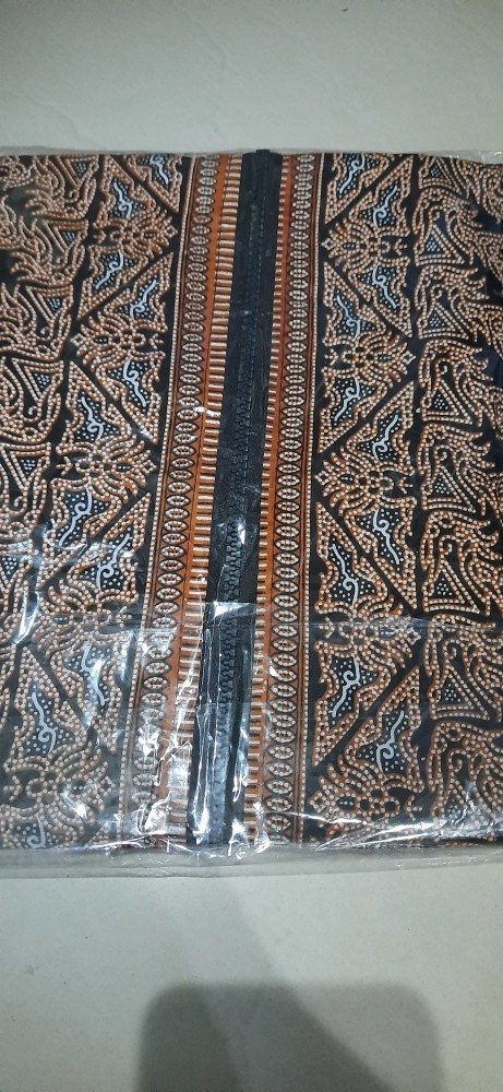 Batik Couple Keluarga ~ Sania Ruffle Ori Ndoro Jowi Dnt Motif Sogan Abu 001