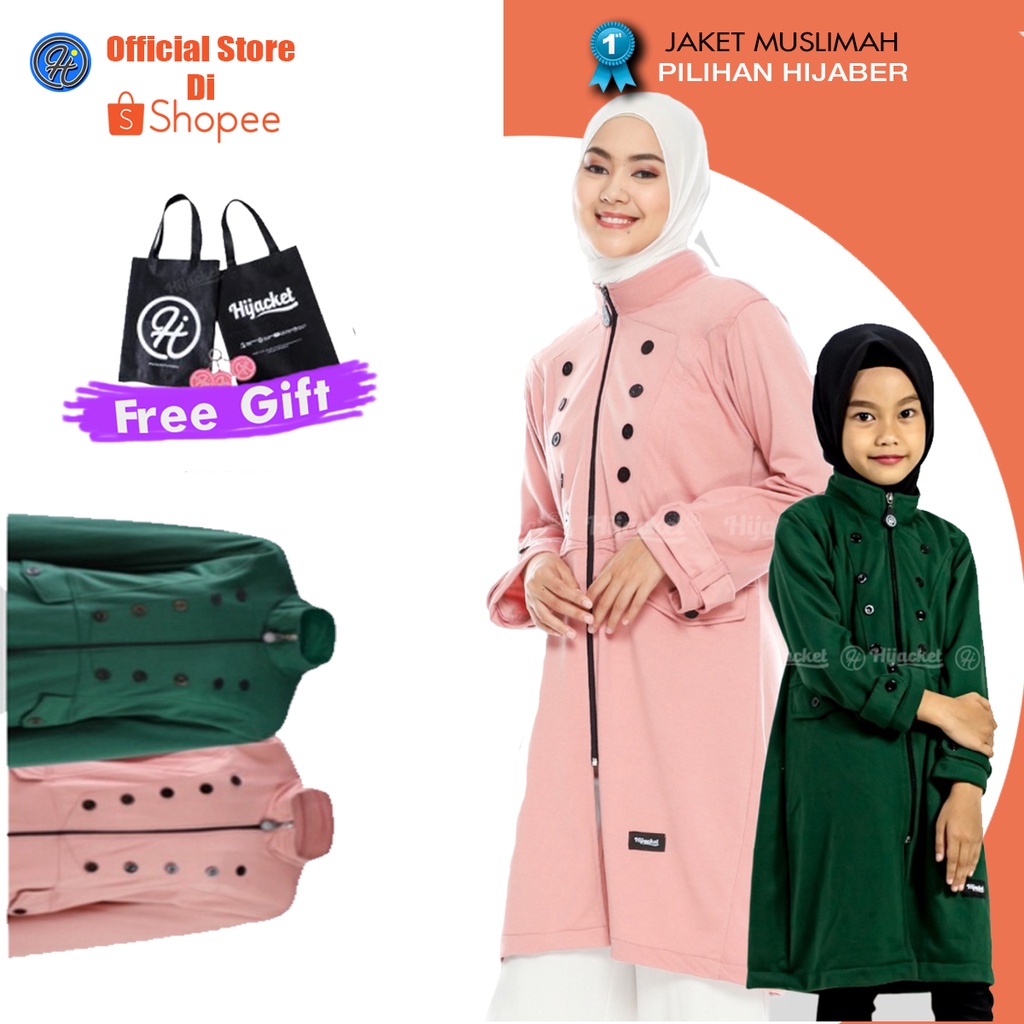 Hijacket Arshila Terbaru Free Souvernir Jaket Wanita Muslimah Tersedia Hijaket Anak Hijacket Kids Bahan Premium