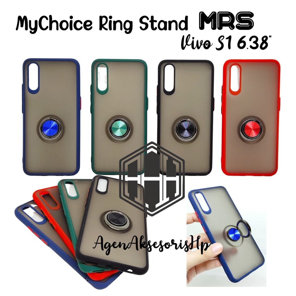 MRS MyChoice Ring Stand Vivo S1 6.38" AERO Dove List Warna + RingStand