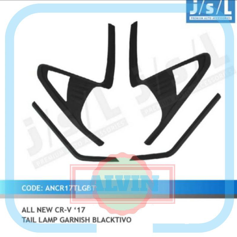 Garnish Belakang Crv Turbo 2017 Tail Lamp Garnish Blacktivo JSL AV