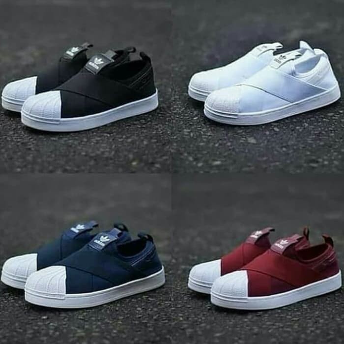 Sepatu Adidas Slip on Sneakers Wanita Import Quality