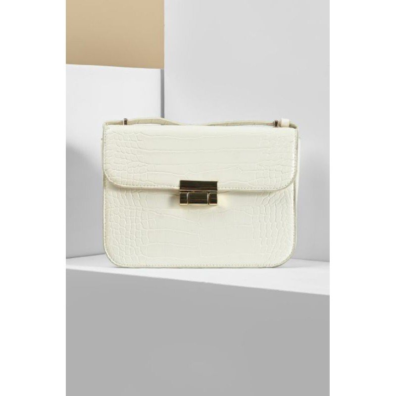 Brooklyn Bag Croco White Local Local.id
