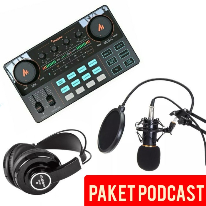 PAKET SOUNDCARD MAONO PODCAST ZOOM RECORDING ASMR