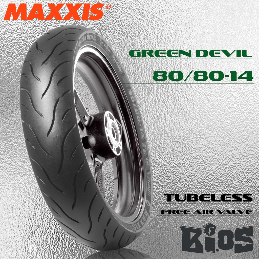 BAN MAXXIS MA-G1 GREEN DEVIL 90/80 - 17 TUBELESS SUPRAX SATRIAFU BLADE