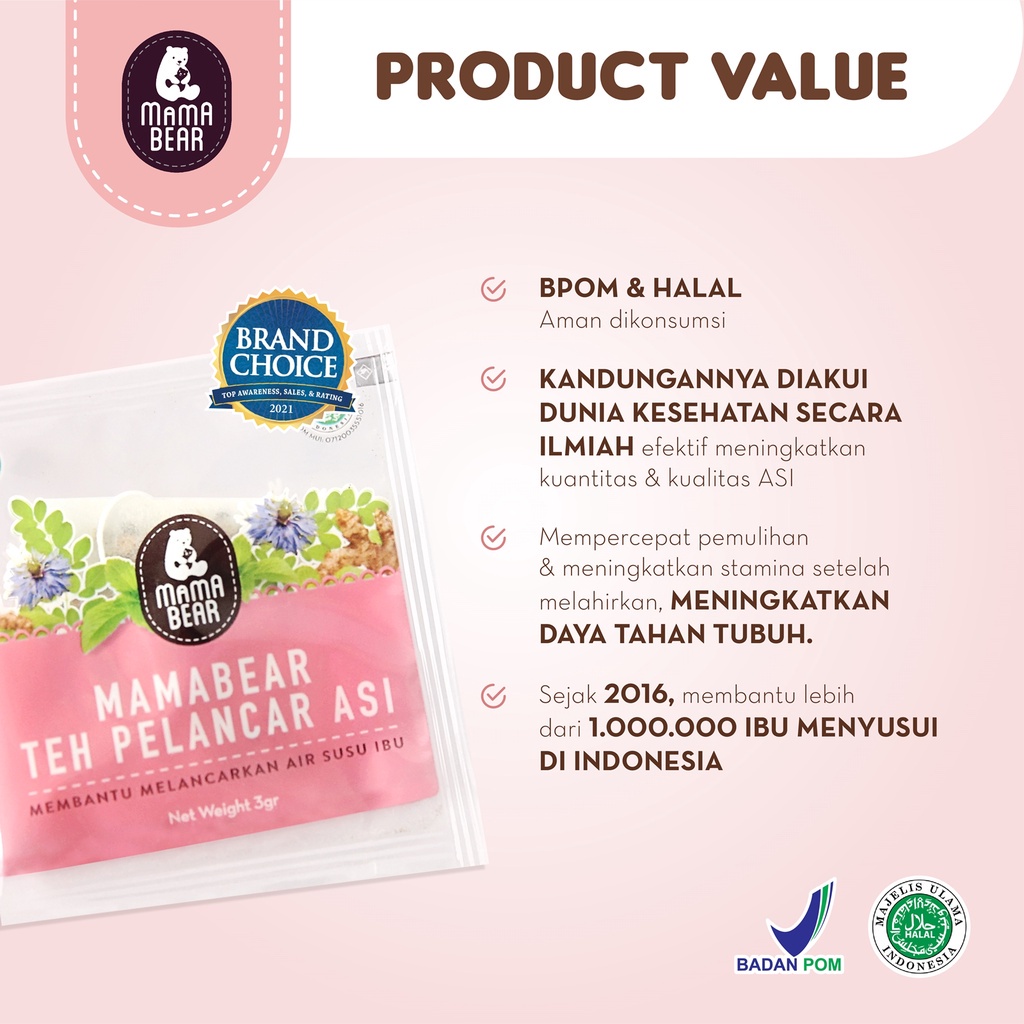 MamaBear Teh Pelancar ASI / ASI Booster Mama Bear