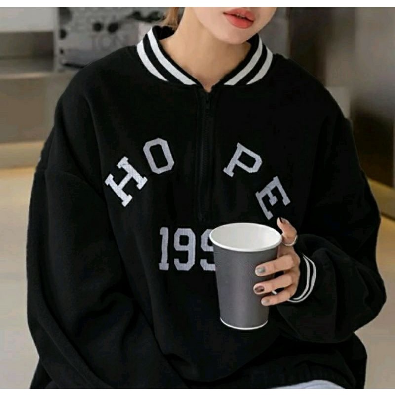 atasan wanita big size / sweater wanita oversize / SWEATER HOPE 1998